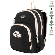 Foto de Mochila Juvenil Disvasari Mozioni Just Meow Black Negro 
