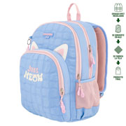 Foto de Mochila Juvenil Disvasari Mozioni Just Meow Lila 
