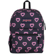 Foto de Mochila Juvenil Jansport Cross Town Happy Hearts Black 