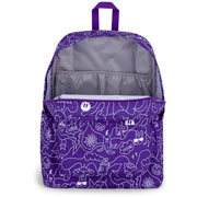 Foto de Mochila Juvenil Jansport Superbreak Plus Dub Doodle Purple 