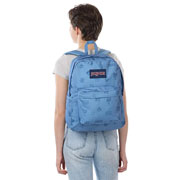 Foto de Mochila Juvenil Jansport Superbreak Plus Sunny Sketches​ Blue 