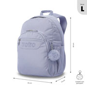 Foto de Mochila Juvenil Totto Ecole Solid Morado 