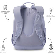 Foto de Mochila Juvenil Totto Ecole Solid Morado 