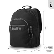 Foto de Mochila Juvenil Totto Ecole Solid Negro 