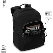 Foto de Mochila Juvenil Totto Ecole Solid Negro 