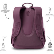 Foto de Mochila Juvenil Totto Ecole Solid Rosado 