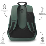 Foto de Mochila Juvenil Totto Ecole Solid Verde 