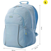 Foto de Mochila Juvenil Totto Ma04 Cambri Porta Laptop Azul Claro 