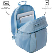 Foto de Mochila Juvenil Totto Ma04 Cambri Porta Laptop Azul Claro 