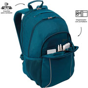 Foto de Mochila Juvenil Totto Ma04 Cambri Porta Laptop Azul 