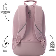 Foto de Mochila Juvenil Totto Ma04 Cambri Porta Laptop Lila 