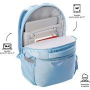 Foto de Mochila Juvenil Totto Ma04 Indo Porta Laptop Azul Claro 