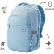 Foto de Mochila Juvenil Totto Ma04 Indo Porta Laptop Azul Claro 