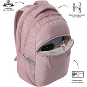 Foto de Mochila Juvenil Totto Ma04 Indo Porta Laptop Lila 
