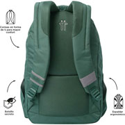 Foto de Mochila Juvenil Totto Ma04 Indo Porta Laptop Verde 