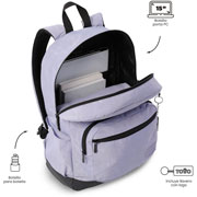 Foto de Mochila Juvenil Totto Tocaxu Morado 