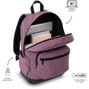 Foto de Mochila Juvenil Totto Tocaxu Rosado 