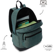 Foto de Mochila Juvenil Totto Tocaxu Verde 
