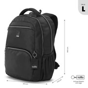 Foto de Mochila Juvenil Totto Tracer 4 2.0 Negro 