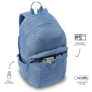 Foto de Mochila Juvenil Totto Trik L 2.0 Azul Horizont 