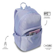 Foto de Mochila Juvenil Totto Trik L 2.0 Morado 