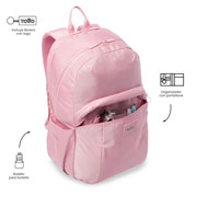 Foto de Mochila Juvenil Totto Trik L 2.0 Rosado 