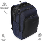 Foto de Mochila Laptop Totto Gtx L Azul/Negro 