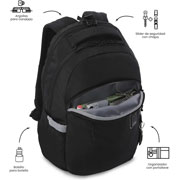 Foto de Mochila Laptop Totto Indo Negro 