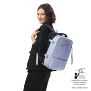 Foto de Mochila Laptop Totto Trip Morado/Negro 