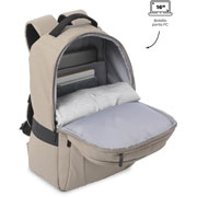 Foto de Mochila Laptop Totto Wivetto Beige/Negro 