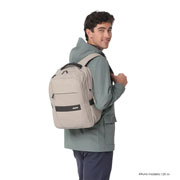 Foto de Mochila Laptop Totto Wivetto Beige/Negro 