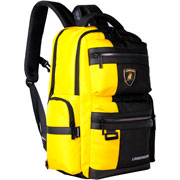 Foto de Mochila Para Laptop American Bags Lamborghini L6005 Negro/Amarillo 