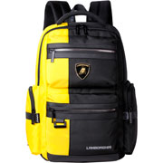 Foto de Mochila Para Laptop American Bags Lamborghini L6005 Negro/Amarillo 