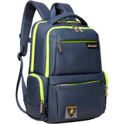 Foto de Mochila Para Laptop American Bags Lamborghini L6013 Azul/Amarillo 