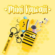 Foto de Monedero Legami Bee Mini Kawaii con Llavero MKAW0005 