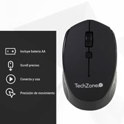 Foto de Mouse Techzone Tz19Mou01-Ina Star Inalambrico Negro 