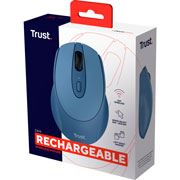 Foto de Mouse Trust Recargable Zaya Azul 25039 