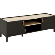Foto de Mueble para tv Alterego Amsterdam Peter negro/roble 