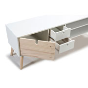 Foto de Mueble para Tv Alterego Kiara Aquila blanco/madera 