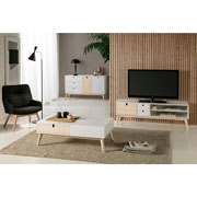 Foto de Mueble para Tv Alterego Kiara Aquila blanco/madera 