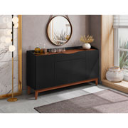 Foto de Mueble P/Tv Alterego Ravena Matisse 50450570 Negro/Nogal 