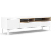 Foto de Mueble P/Tv Alterego Roomers Chicago 9217949Ak Blanco/Roble 