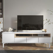Foto de Mueble P/Tv Alterego Roomers Chicago 9217949Ak Blanco/Roble 
