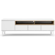 Foto de Mueble P/Tv Alterego Roomers Chicago 9217949Ak Blanco/Roble 