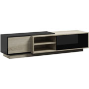 Foto de MUEBLE P/TV ALTEREGO SIGMA HOLI SIGMA-RTV-1C ROBLE/NEGRO 