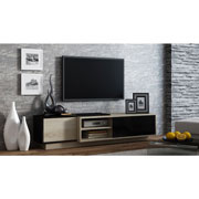 Foto de MUEBLE P/TV ALTEREGO SIGMA HOLI SIGMA-RTV-1C ROBLE/NEGRO 