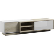 Foto de MUEBLE P/TV ALTEREGO SIGMA HOLI SIGMA-RTV-1D BLANCO/ROBLE 