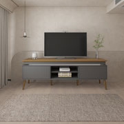 Foto de Mueble Para Tv Bertolini Lumina Roble/Grafito 