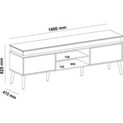 Foto de Mueble Para Tv Bertolini Lumina Roble/Grafito 