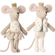 Foto de Muñeco Maileg Royal Twin Mice Litle Sister And Brother Matchbox 